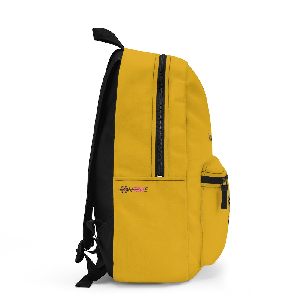 Let's Get Lost Yellow Backpack