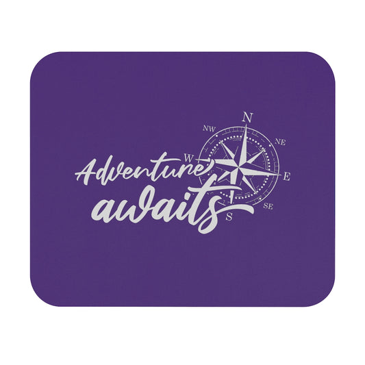 Adventure Awaits Purple Mouse Pad (Rectangle)