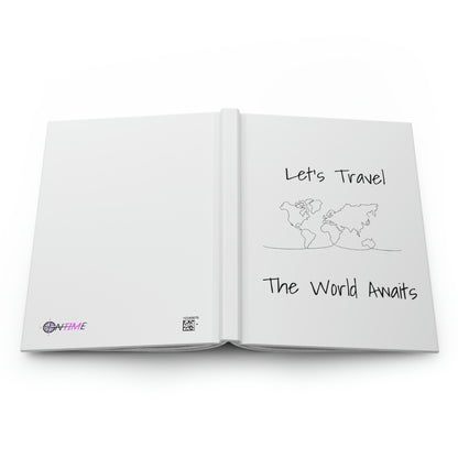 Let's Travel the World Awaits Hardcover Journal Matte